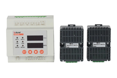 WHD20R-22 Din Rail montado controlador de temperatura e umidade