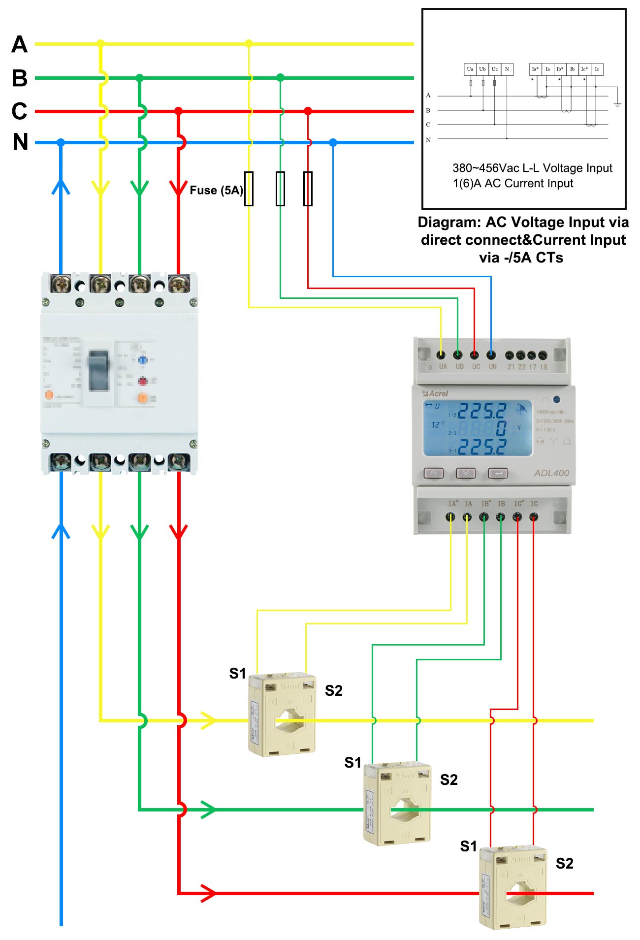 Three Phase Energy Meter