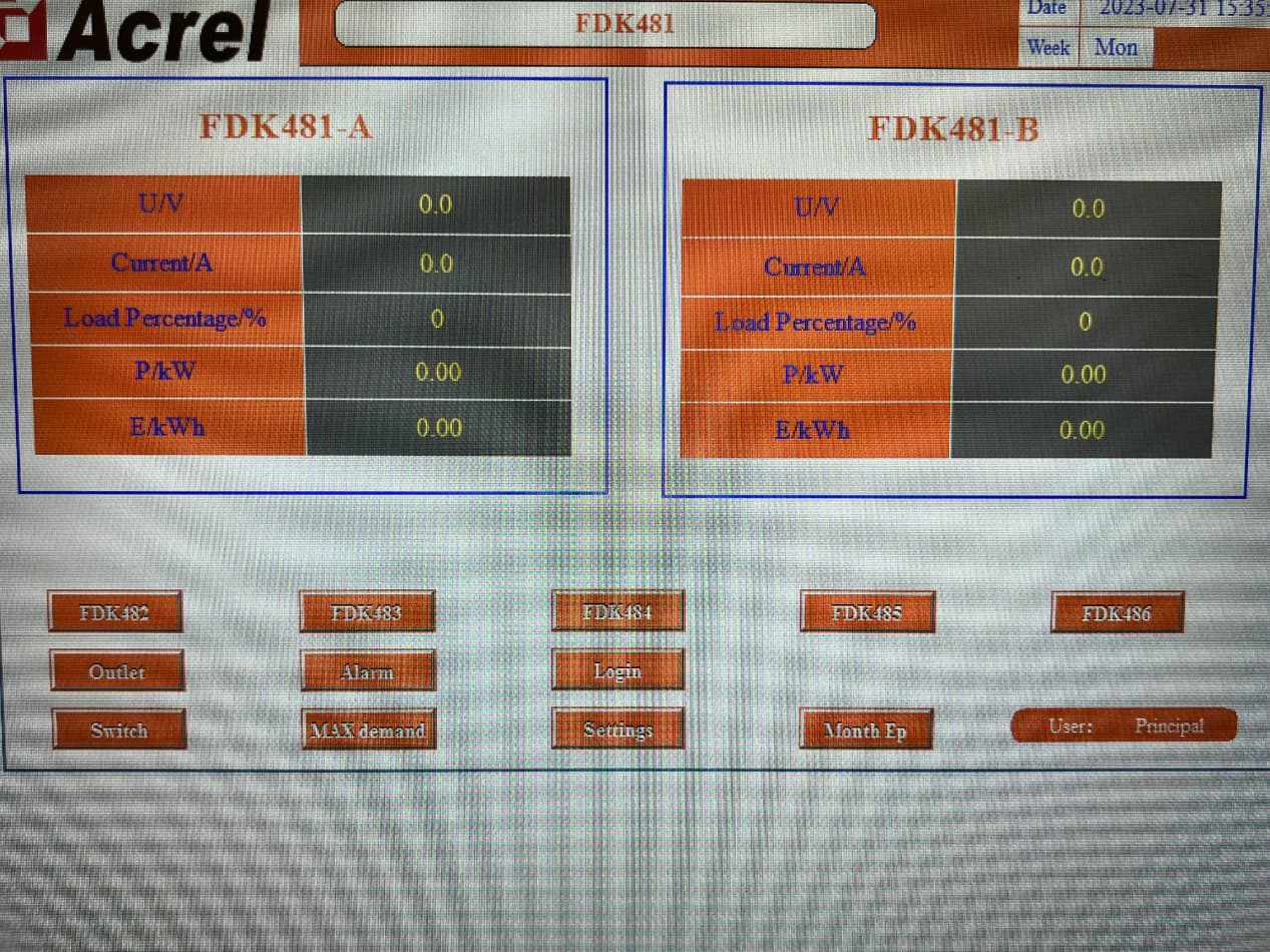 Acrel Data Center Monitoring Project